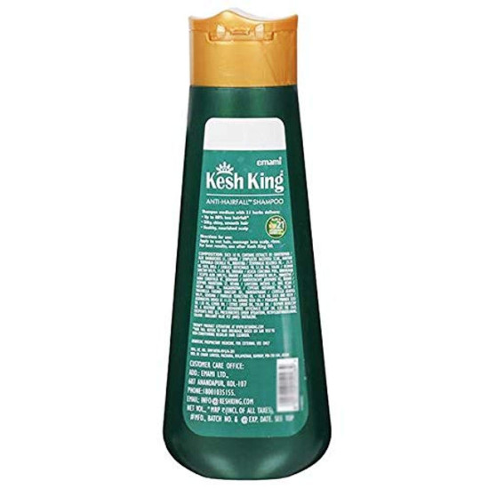 Kesh King Anti Hairfall Shampoo with Aloe and 21 Herbs - Natural Hair Care Solution