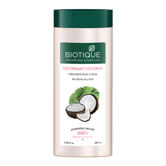 Biotique Creamy Coconut Deep Nourish Body Lotion - 100% Botanical Extracts Biotique Creamy Coconut Deep Nourish Body Lotion - 100% Botanical Extracts