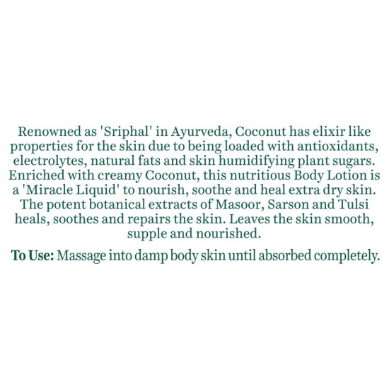 Biotique Creamy Coconut Deep Nourish Body Lotion - 100% Botanical Extracts Biotique Creamy Coconut Deep Nourish Body Lotion - 100% Botanical Extracts