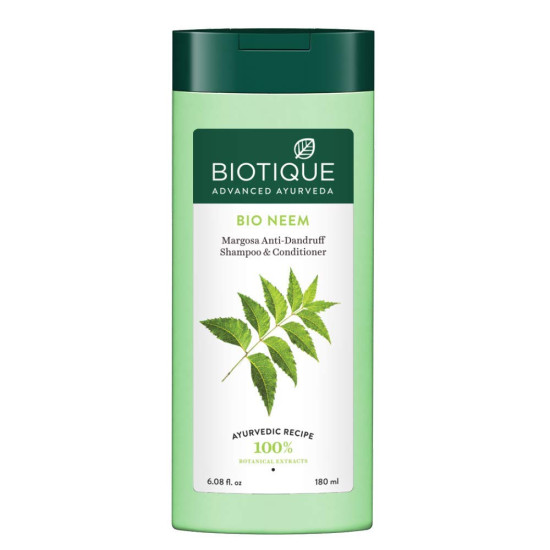 Biotique Fresh Neem Anti Dandruff Shampoo - Controls Dandruff & Eliminates Dryness