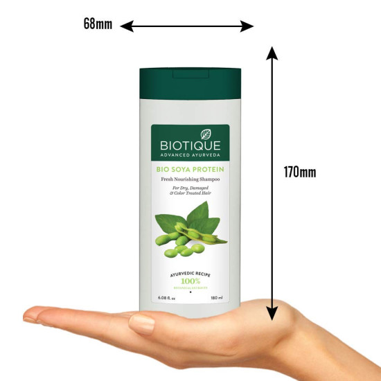 Biotique Bio Soya Protein Fresh Nourishing Shampoo - Repairs & Nourishes Hair