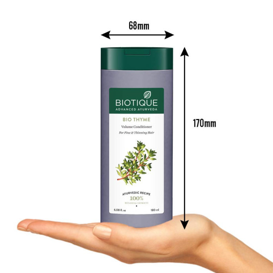 Biotique Bio Thyme Volume Conditioner - Adds Volume & Bounce