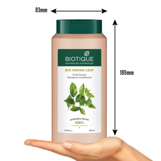 Biotique Fresh Henna Color Protect Shampoo & Conditioner - 340ml for Vibrant Hair