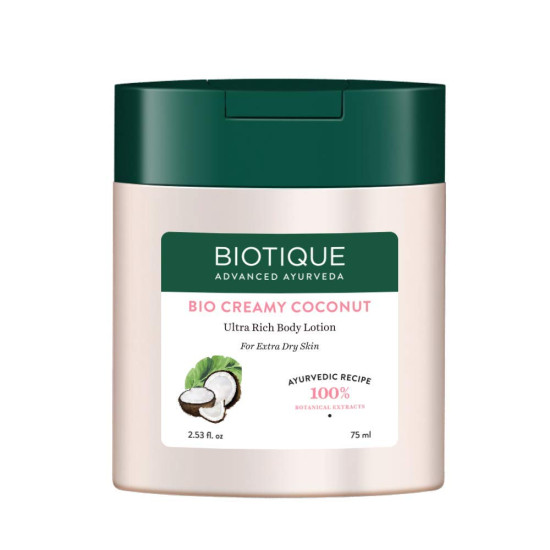 Biotique Creamy Coconut Deep Nourish Body Lotion - For Extra Dry Skin Biotique Creamy Coconut Deep Nourish Body Lotion - For Extra Dry Skin