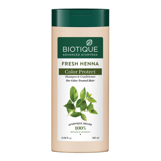 Biotique Bio Henna Leaf Fresh Texture Shampoo & Conditioner - Smooth & Rich Hair