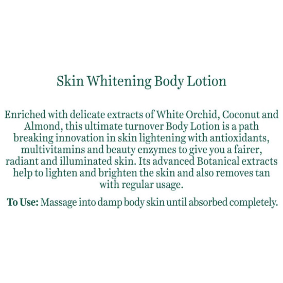Biotique White Orchid Brightening Body Lotion - Extra Radiance for Normal Skin