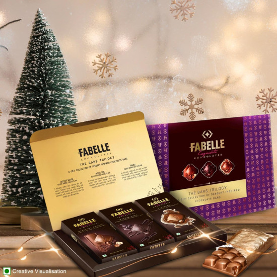 Fabelle The Bars Trilogy - Luxury Christmas Chocolate Gift Pack Fabelle The Bars Trilogy - Luxury Christmas Chocolate Gift Pack