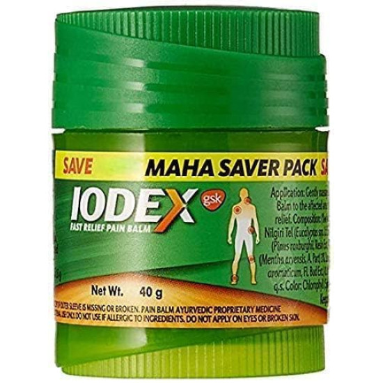 Iodex Multi Purpose Pain Balm, 40g - Fast Relief with Natural Ingredients