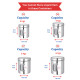 Ebun Heavy Gauge See Through Stainless Steel Containers for Kitchen | Steel Dabba Set for Kitchen | Steel Container with Lid | Capacity 200 Gms to 6 kgs Steel Container for Kitchen Storage | Set of 12