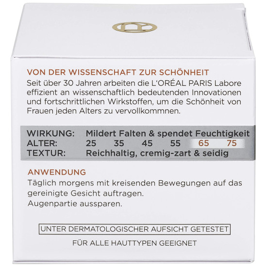L'Oreal Paris Wrinkle Expert Anti-Wrinkle Fortifying Day Cream 65+ - Enriched with Multi-Vitamins