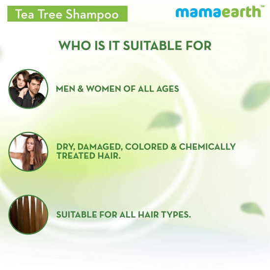 Mamaearth Tea Tree Anti Dandruff Shampoo - Natural Dandruff Control