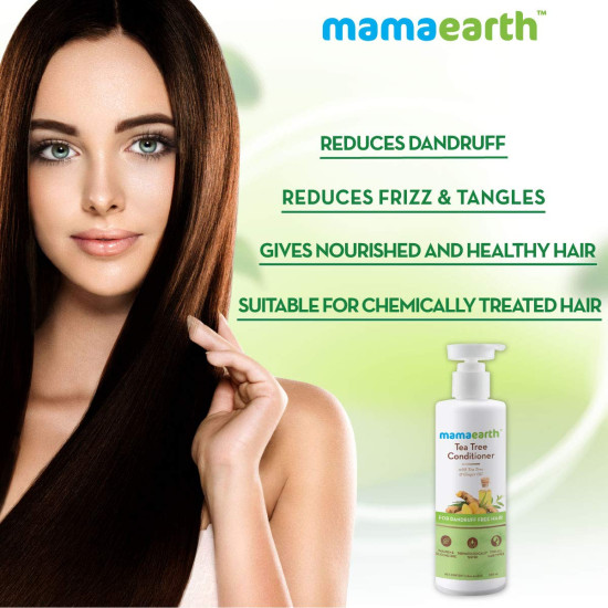 Mamaearth Anti Dandruff Conditioner - Tea Tree & Ginger Oil for Dandruff-Free Hair
