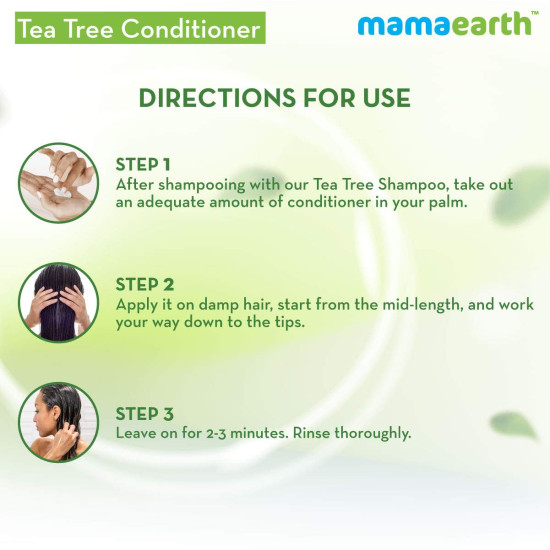 Mamaearth Anti Dandruff Conditioner - Tea Tree & Ginger Oil for Dandruff-Free Hair
