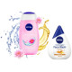 Nivea Face Wash & Shower Gel - Milk Delights & Water Lily