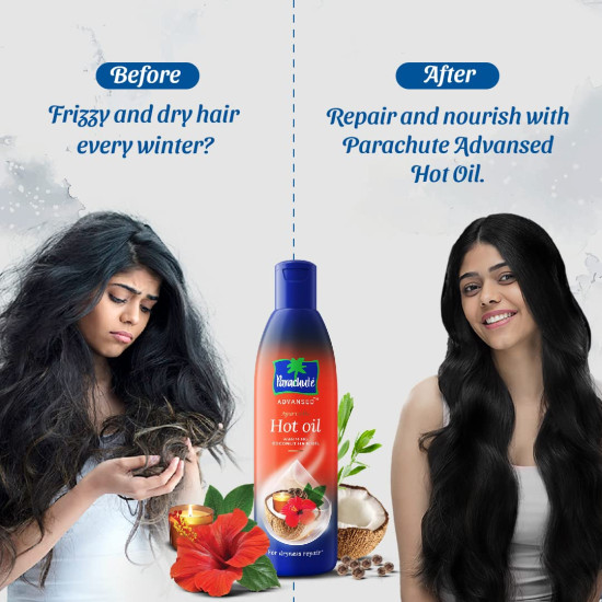Parachute Advansed Ayurvedic Hot Oil 400 ml - Deep Nourishment for Hair
