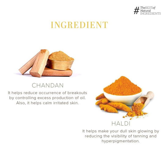 Khadi Natural Chandan Haldi Soap Super Saver Pack 4+1 - Anti-Bacterial & Skin Revitalizer