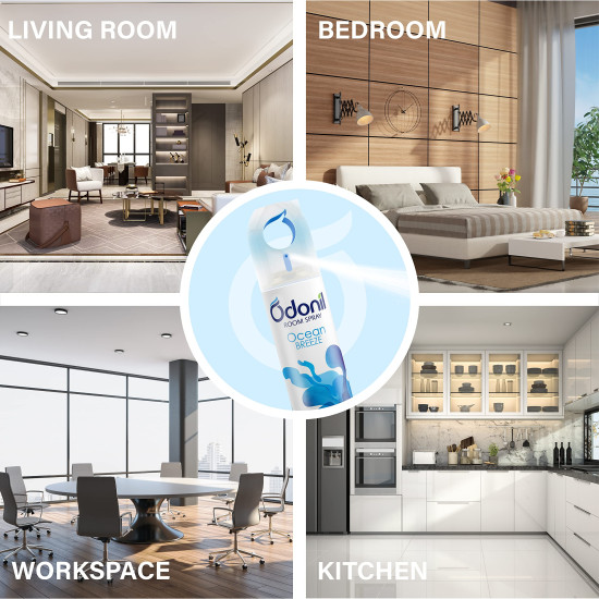Odonil Room Air Freshener Spray - Ocean Breeze - Nature Inspired Fragrance