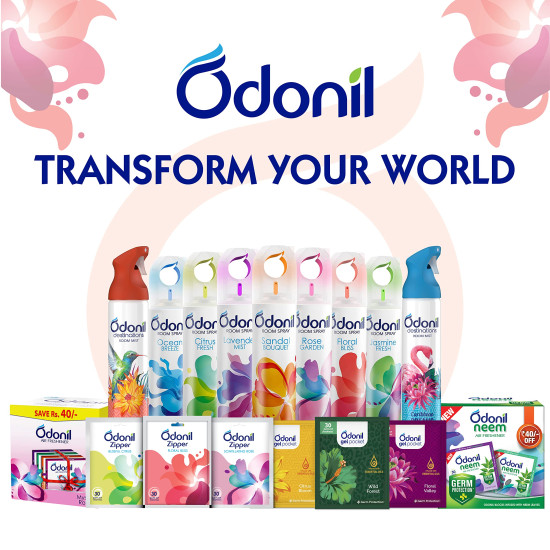 Odonil Room Air Freshener Spray - Nature Inspired Floral Bliss
