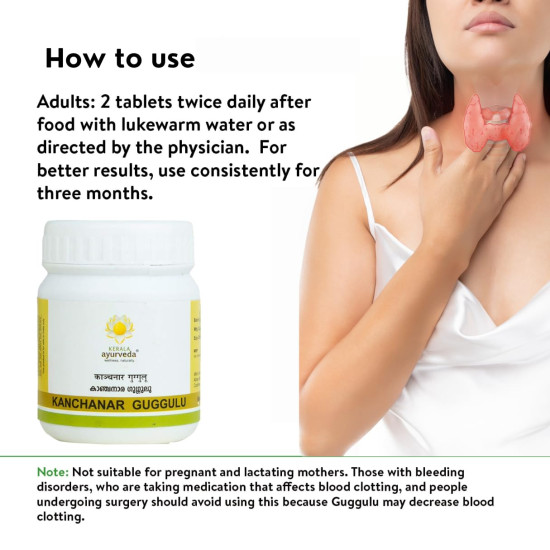 Kerala Ayurveda Kanchanar Guggulu - Advanced Thyroid Health Supplement