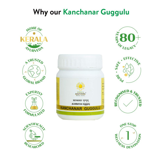 Kerala Ayurveda Kanchanar Guggulu - Advanced Thyroid Health Supplement