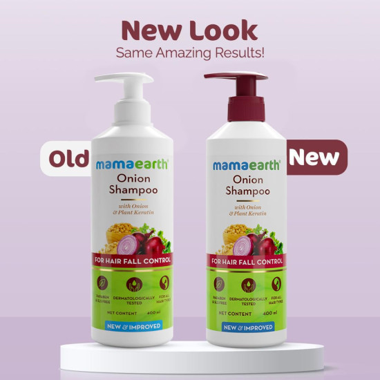 Mamaearth Onion Shampoo - Anti Hair Fall & Hair Growth Solution