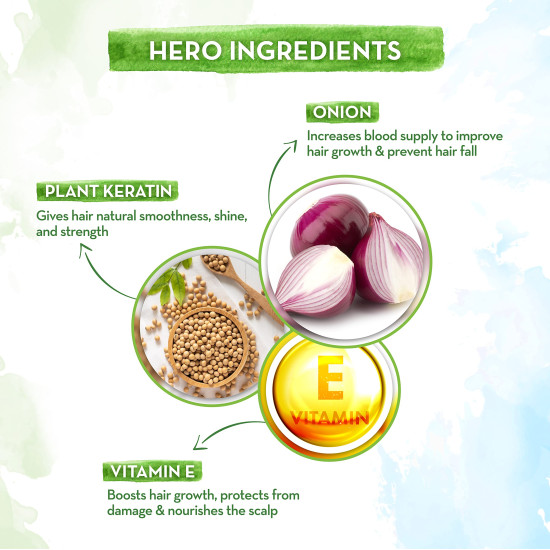 Mamaearth Onion Shampoo - Anti Hair Fall & Hair Growth Solution