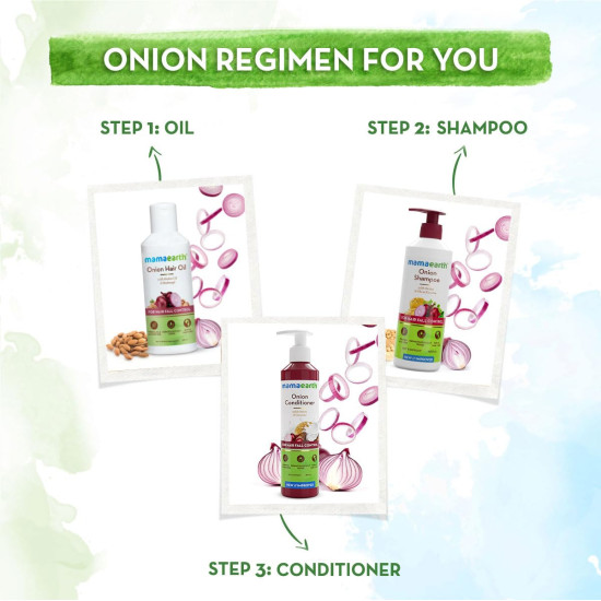 Mamaearth Onion Shampoo - Anti Hair Fall & Hair Growth Solution