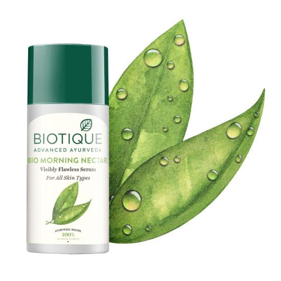 Biotique Morning Nectar Visibly Flawless Serum - Nourishes & Hydrates Skin