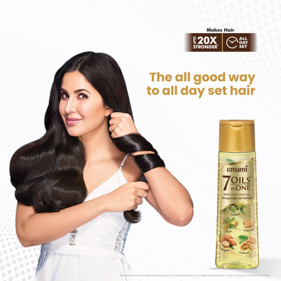 Emami 7 Oils In One Non-Sticky Hair Oil - 20x Stronger Hair