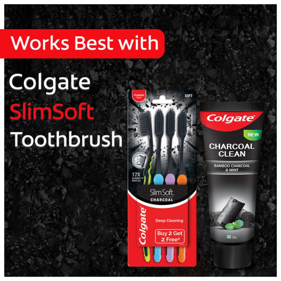Colgate Charcoal Clean Toothpaste - Deep Clean with Bamboo Charcoal & Wintergreen Mint