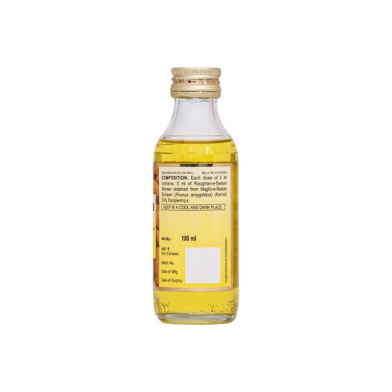 Hamdard RAUGHAN-E-BADAM SHIREEN Sweet Almond Oil - Natural Nourishment for Body and Skin