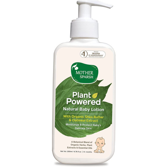 Mother Sparsh Plant Powered Natural Baby Lotion - Deep Hydration with Organic Shea Butter