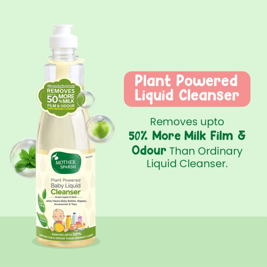 Mother Sparsh Plant Powered Baby Laundry Liquid Detergent & Cleanser - Safe and Non-Toxic