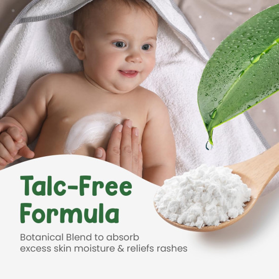 Mother Sparsh Plant Powered Talc Free Dusting Powder For Babies - Gentle & Safe Care