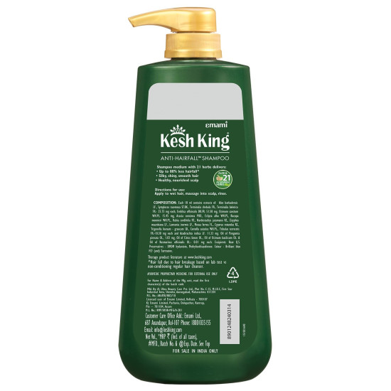 Kesh King Ayurvedic Anti Hairfall Shampoo - Reduces Hairfall & Enhances Shine