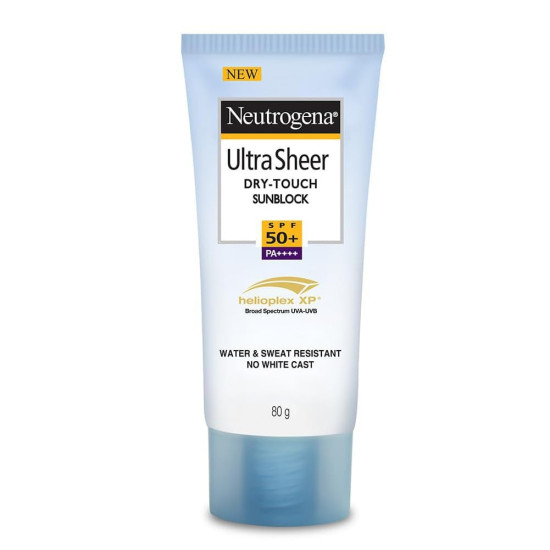 Neutrogena Ultra Sheer Sunscreen SPF 50+ - Broad Spectrum UVA/UVB Protection