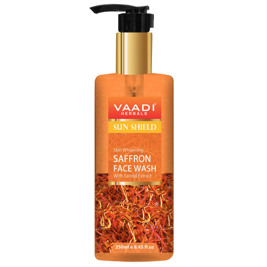Vaadi Herbals Skin Whitening Saffron Face Wash with Sandal Extract - 250 ml