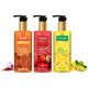 Vaadi Herbals Skin Whitening Saffron, Strawberry Scrub & Honey Lemon Face Wash - Nourishing 250ml Pack of 3