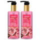 Vaadi Herbals Insta Glow Pink Rose Face Wash - Refreshing Cleanser with Aloe Vera