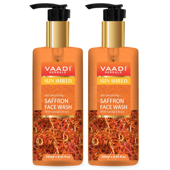 Vaadi Herbals Skin Whitening Saffron Face Wash - Sun Protection & Pigmentation Reduction