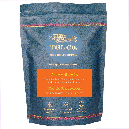 TGL Co. Assam Black Loose Leaf Tea - Rich Earthy Aroma