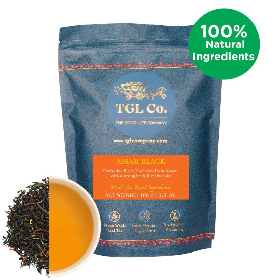 TGL Co. Assam Black Loose Leaf Tea - Rich Earthy Aroma