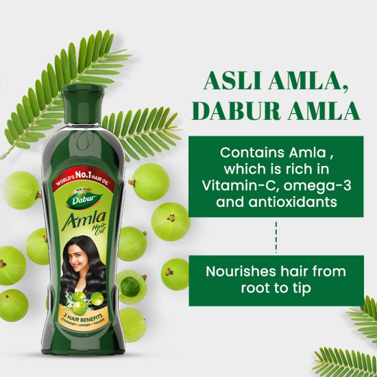 Dabur Amla Hair Oil - For Strong, Long, and Thick Hair