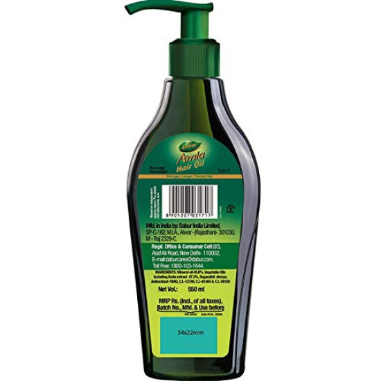 Dabur Amla Hair Oil - For Strong, Long, and Thick Hair