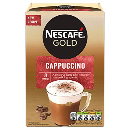 Nescafe Gold Cappuccino Coffee Premix - Rich & Creamy Delight