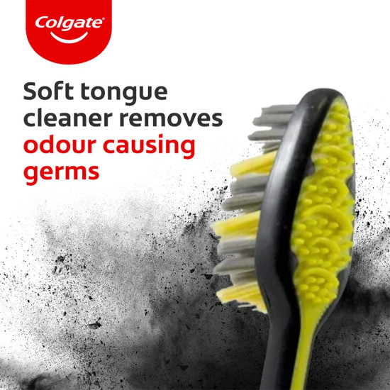 Colgate ZigZag Charcoal Toothbrush - Soft Bristles & Antibacterial