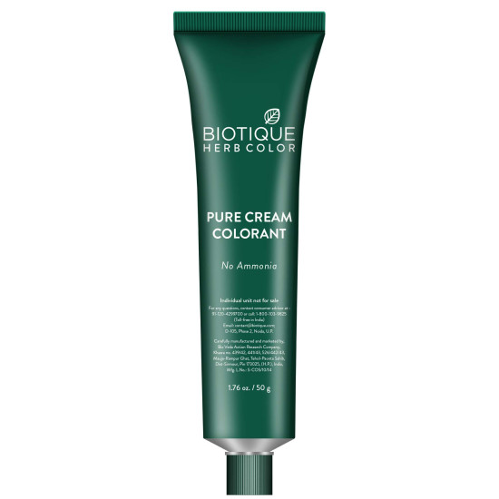 Biotique Herbcolor Conditioning Hair Colour - Natural Black 1N | Ammonia Free & Herbal
