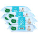 Mother Sparsh 99% Pure Water Baby Wipes - Plant-Derived Fabric & Unscented - Pack of 6