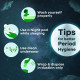 Whisper Bindazzz Night Sanitary Pads|4 thick Pads|XXXL|upto 0% Leaks|Suitable for Heavy Flow|75% Longer & Wider back|Comfortable Cushiony soft wings|40 cm Long|With disposable wrap