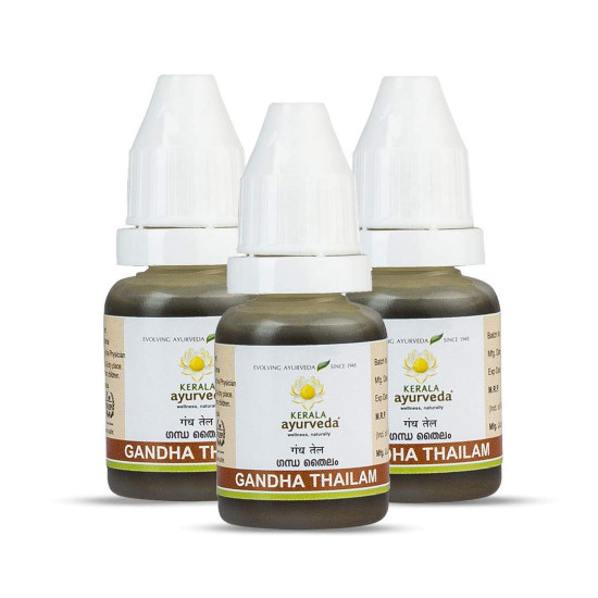 Kerala Ayurveda Gandha Thailam (10 Ml) - Pack of 3 - Ayurvedic Bone & Joint Support